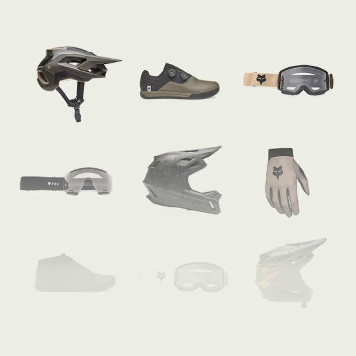 A grid of products