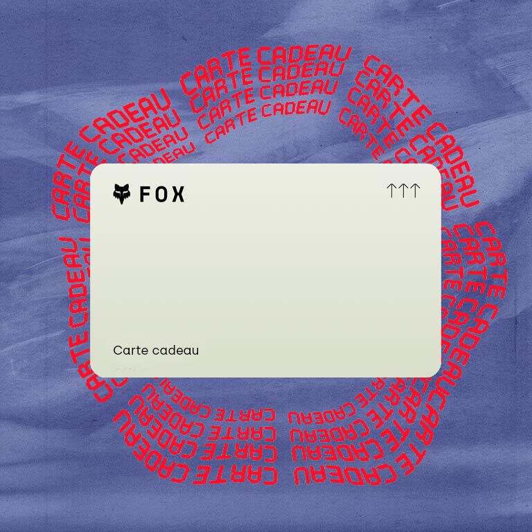 Fox Racing Gift Card with stylized text calling out Gift Cards