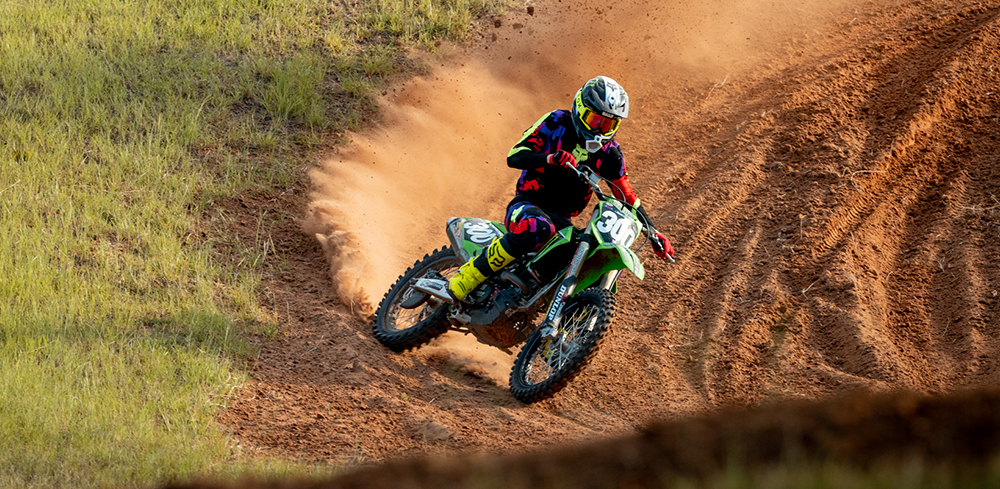 Motocross rider wearing 360 two