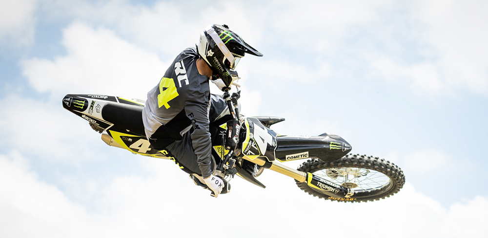 Motocross rider wearing 360 one